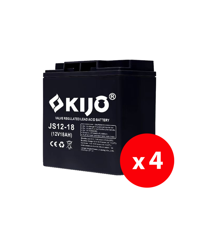 Cutie 4 acumulatori JS12-18 - KIJO JS12-18-BAX