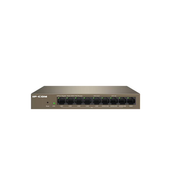 Router 8 porturi  Gigabit PoE+, 95W, 1 port RJ45, Management - IP-COM M20-8G-PoE