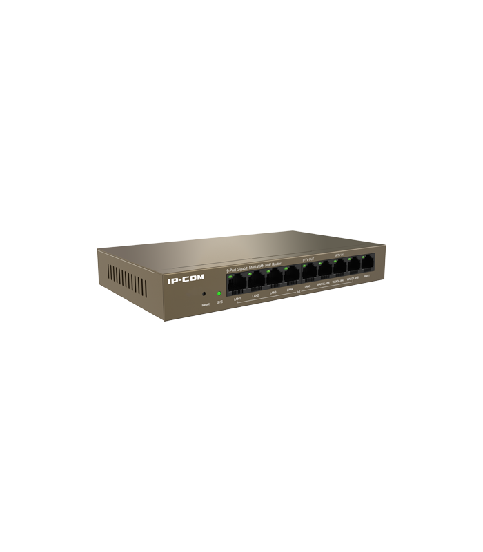 Router 8 porturi  Gigabit PoE+, 95W, 1 port RJ45, Management - IP-COM M20-8G-PoE