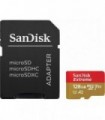 Micro secure digital card sandisk extreme 128gb clasa 10 r/w speed: up to 100mb/s/ 90mb/s