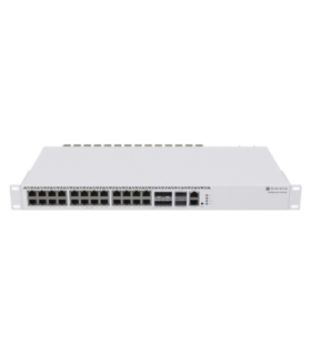 Management Switch 20 RJ45 2.5 Gigabit, 2 x QSFP+, 4 x Combo (2.5 Gigabit sau SFP+) - Mikrotik CRS326-4C+20G+2Q+RM