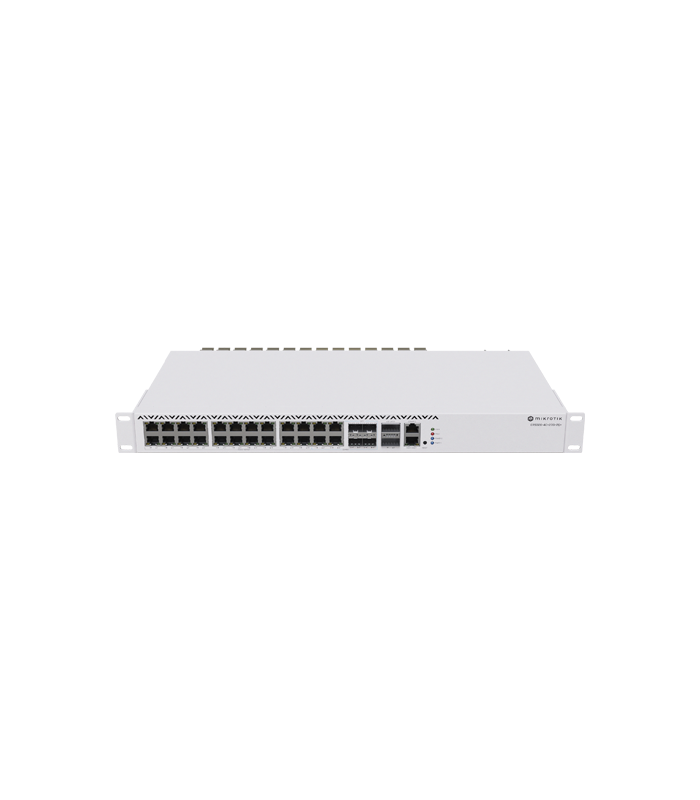 Management Switch 20 RJ45 2.5 Gigabit, 2 x QSFP+, 4 x Combo (2.5 Gigabit sau SFP+) - Mikrotik CRS326-4C+20G+2Q+RM