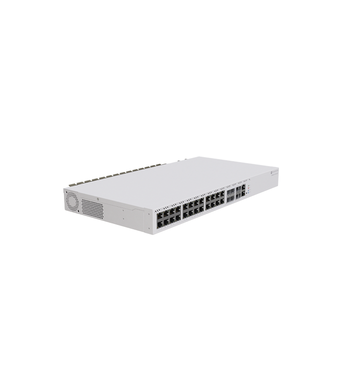 Management Switch 20 RJ45 2.5 Gigabit, 2 x QSFP+, 4 x Combo (2.5 Gigabit sau SFP+) - Mikrotik CRS326-4C+20G+2Q+RM
