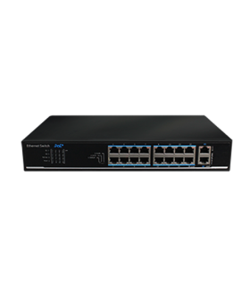Switch 16 porturi PoE, 2 porturi uplink - UTEPO SF18P-LM