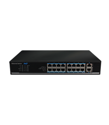Switch 16 porturi PoE, 2 porturi uplink - UTEPO SF18P-LM