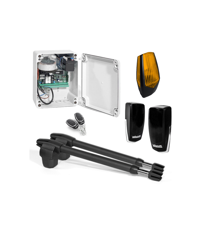 Kit automatizare poarta batanta 2x3m -MOTORLINE LINCE400-24V-KIT