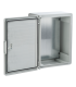 Cutie distributie IP65 din ABS gri, usa mata, placa metalica, 200x300x130 mm PP3001