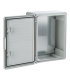 Cutie distributie IP65 din ABS gri, usa mata, placa metalica, 350x500x190 mm PP3006