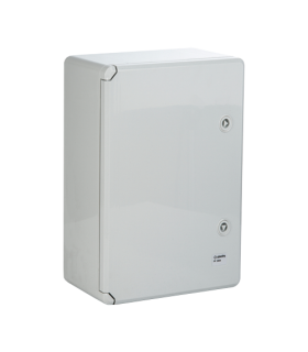Cutie distributie IP65 din ABS gri, usa mata, placa metalica, 400x600x200 mm PP3008