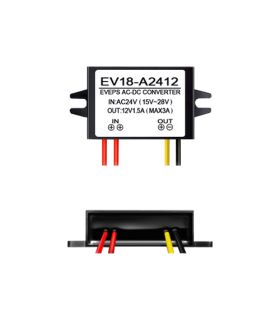 Convertor tensiune 14-28VAC la 12VDC, 1.5A EV18-A2412