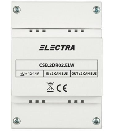 Doza de separatie CAN, 2 intrari si 2 iesiri REZIDENTIAL - ELECTRA CSB.2DR02.ELW0R