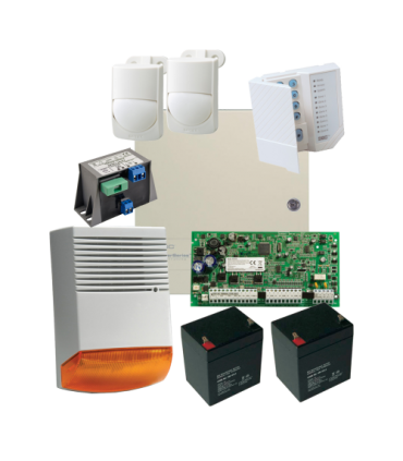 Kit alarma la efractie DSC cu sirena exterioara KIT1616EXT-BS1-OPT