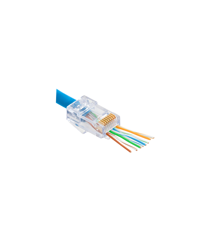 Mufa RJ-45 UTP Cat.5e EZ Passthrough (100 buc) RJ45-CAT5-EZ