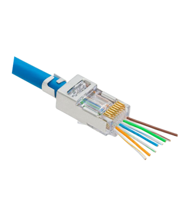 Mufa RJ-45 FTP Cat.5e EZ Passthrough ecranata (100 buc) RJ45M-CAT5-EZ