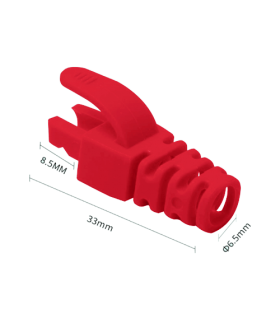 Manson protectie mufa RJ45 rosu (100buc) RJ45-CAP-RD