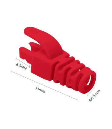 Manson protectie mufa RJ45 rosu (100buc) RJ45-CAP-RD