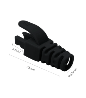 Manson protectie mufa RJ45, negru (100buc) RJ45-CAP-BK