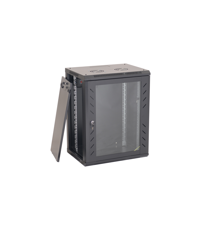 Rack perete 15U 19' 600x450, negru - ASYTECH Networking ASY-15U-6045W