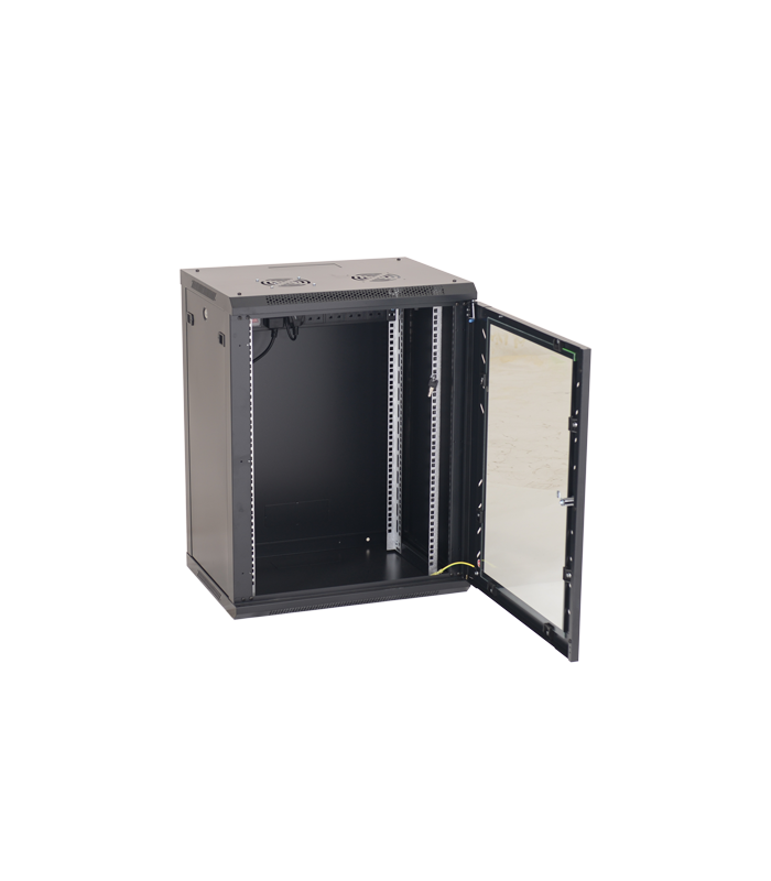 Rack perete 15U 19' 600x450, negru - ASYTECH Networking ASY-15U-6045W