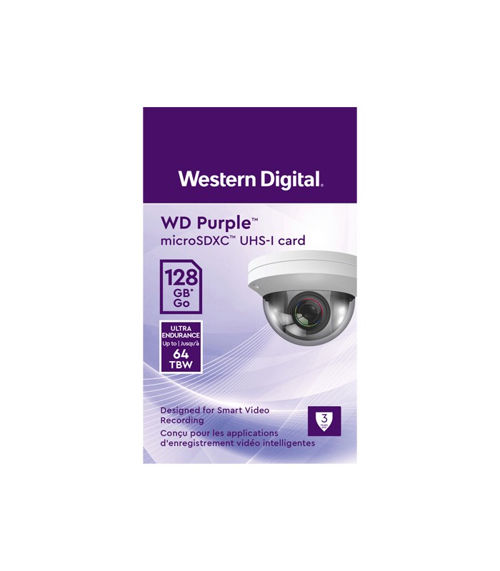 Card MicroSD 128GB, seria Purple Ultra Endurance - Western Digital WDD128G1P0C