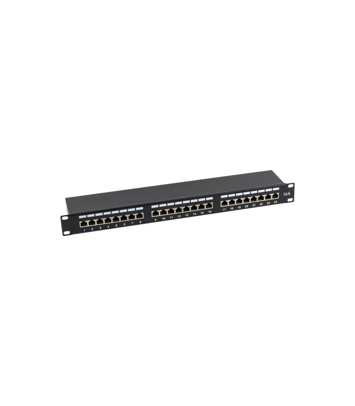 Patch Panel 1U, FTP cat5e, 24 porturi RJ45 - ASYTECH Networking ASY-PP-FTP5E-24