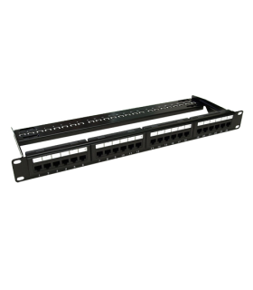 Patch Panel 1U, UTP cat6A, 24 porturi RJ45 - ASYTECH Networking ASY-PP-UTP6A-24
