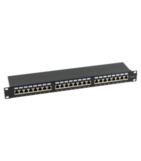 Patch Panel 1U, FTP cat6A, 24 porturi RJ45 - ASYTECH Networking ASY-PP-FTP6A-24