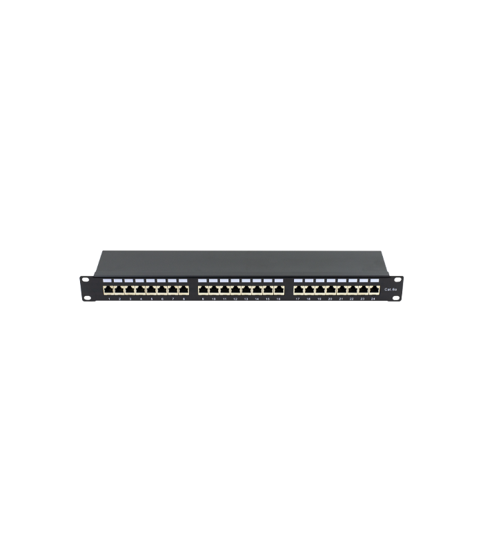 Patch Panel 1U, FTP cat6A, 24 porturi RJ45 - ASYTECH Networking ASY-PP-FTP6A-24