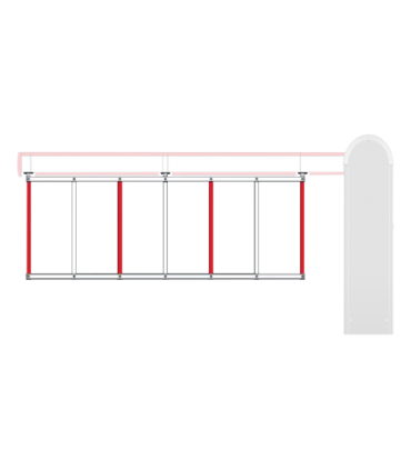 Gard aluminiu brat bariera - DITEC QIKGR