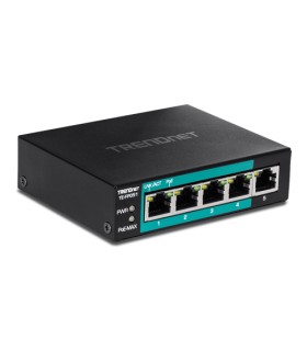 Switch 4 porturi Fast Ethernet Long Range 250m PoE+ 60W, 1 port Fast Ethernet - TRENDnet TE-FP051