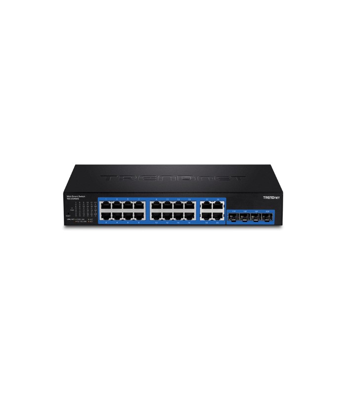 Switch Web Smart 16 porturi Gigabit, 4 porturi Gigabit RJ-45/SFP - TRENDnet TEG-204WS