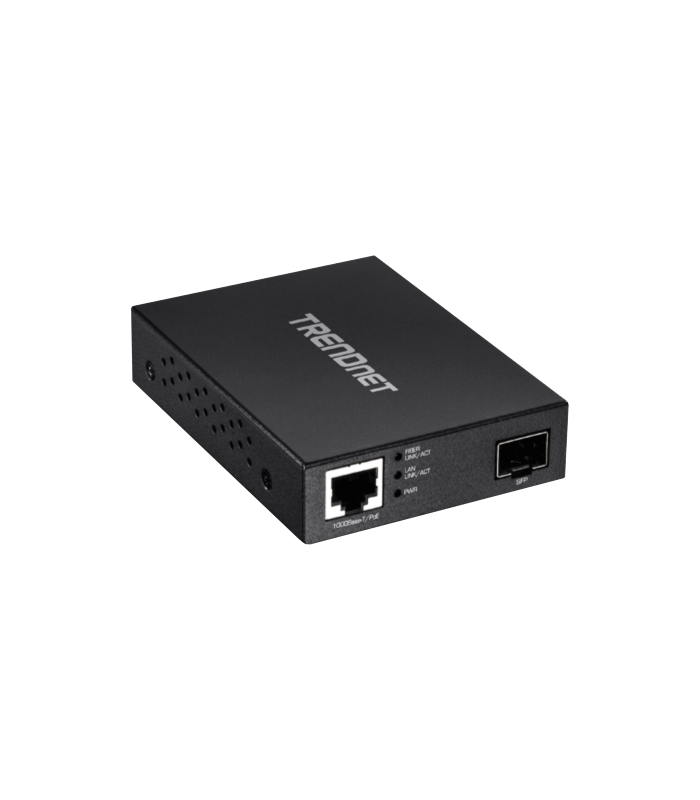Mediaconvertor POE Gigabit - SFP fibra optica - TRENDnet TFC-PGSFP