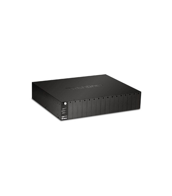 Sasiu cu 16 porturi pentru media convertoare - TRENDnet TFC-1600