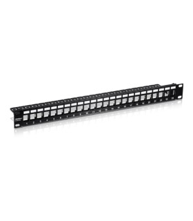 Patch Panel ecranat 24 porturi blank keystone 1U - TRENDnet TC-KP24S