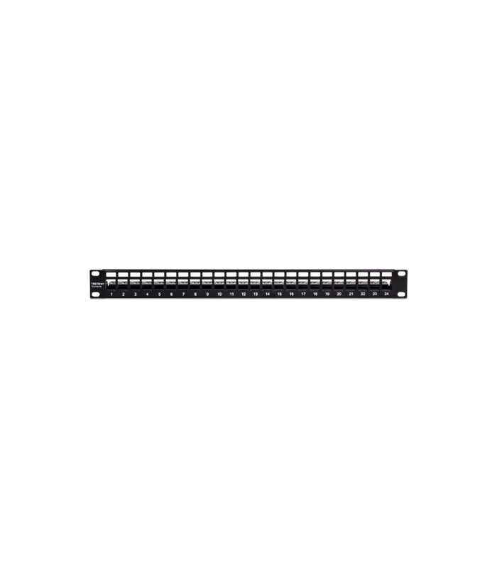 Patch Panel ecranat 24 porturi blank keystone 1U - TRENDnet TC-KP24S