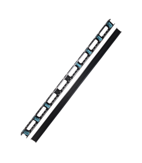 Organizator vertical cabluri, metalic, 42U - ASYTECH Networking ASY-VCM-42