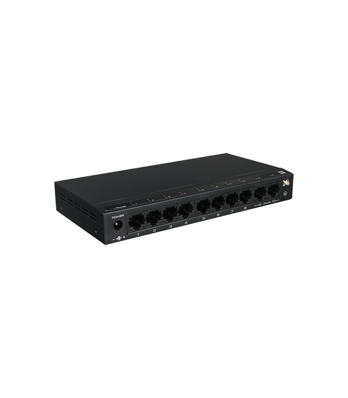 Switch 8 porturi PoE, 2 port uplink, 120W - UTEPO SF10P-FHM