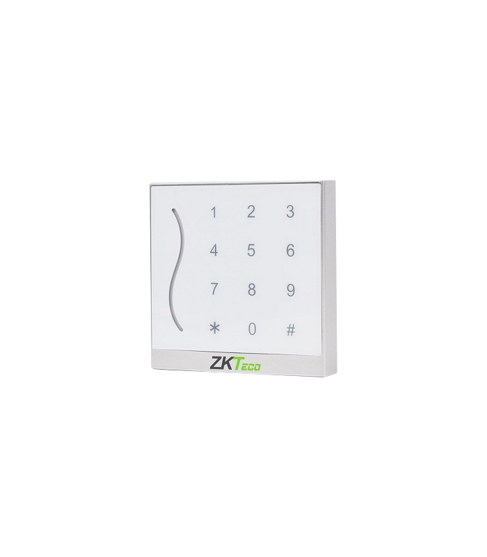 Cititor de proximitate RFID MIFARE 13.65Mhz cu tastatura integrata, IP65, alb - ZKTeco GL-ER-PROID30-W-WG-2