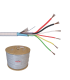 Cablu de alarma 6 fire ecranate + alimentare 2x0.75, cupru integral, 500m 6CUEF+2x0.75-T