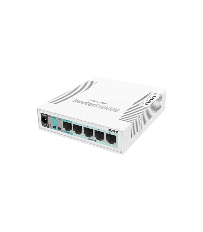 Smart Switch, 5 x Gigabit, 1 x SFP - Mikrotik CSS106-5G-1S