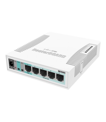Smart Switch, 5 x Gigabit, 1 x SFP - Mikrotik CSS106-5G-1S