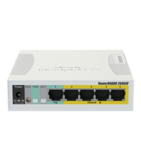 Smart Switch 5 x Gigabit (4 x PoE), 1 x SFP - Mikrotik CSS106-1G-4P-1S