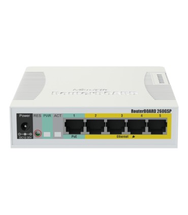 Smart Switch 5 x Gigabit (4 x PoE), 1 x SFP - Mikrotik CSS106-1G-4P-1S