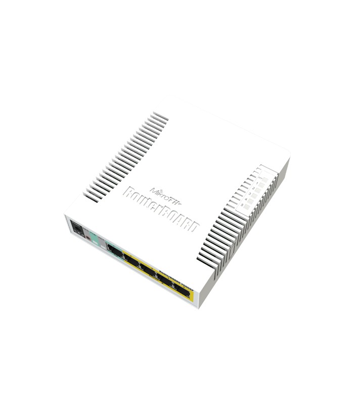 Smart Switch 5 x Gigabit (4 x PoE), 1 x SFP - Mikrotik CSS106-1G-4P-1S