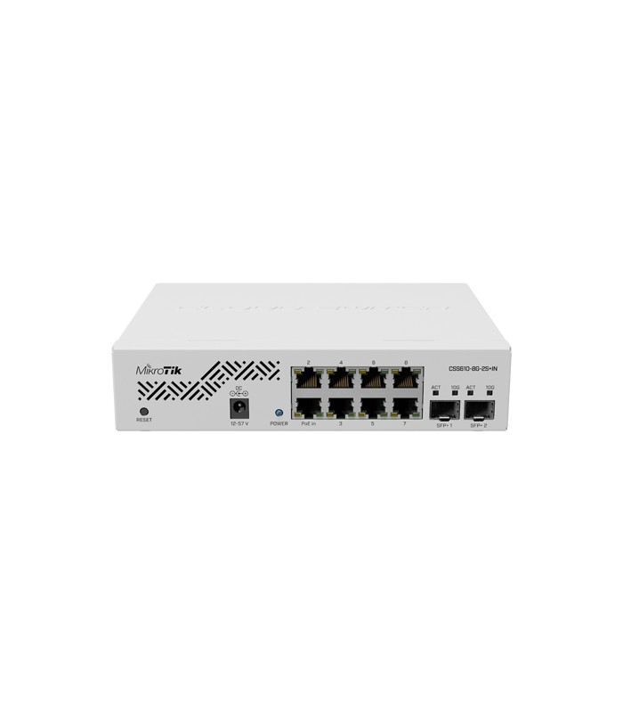 Smart Switch, 8 x Gigabit, 2 x SFP+ 10Gbps - Mikrotik CSS610-8G-2S+IN