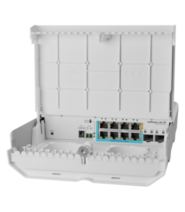 Smart Switch outdoor, 8 x Gigabit (7 PoE in), 2 x SFP+ 10Gbps - Mikrotik CSS610-1Gi-7R-2S+OUT