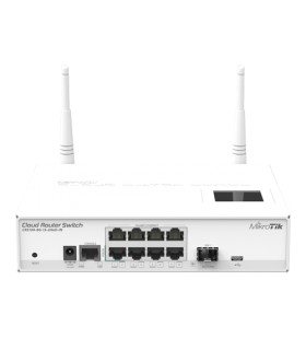 Management Switch 8 x Gigabit, 1 x SFP, Wi-fi 2.4GHz AP - Mikrotik CRS109-8G-1S-2HnD-IN