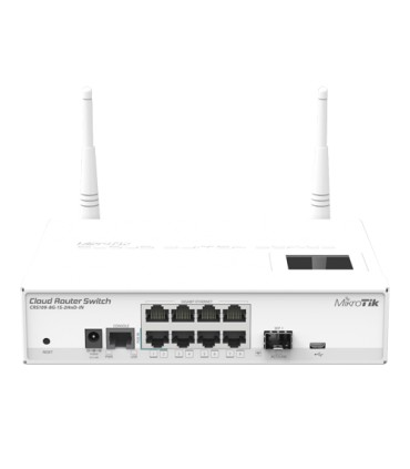 Management Switch 8 x Gigabit, 1 x SFP, Wi-fi 2.4GHz AP - Mikrotik CRS109-8G-1S-2HnD-IN