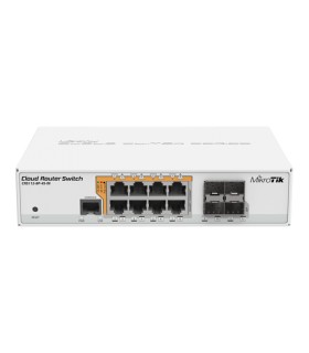 Management Switch, 8 x Gigabit cu PoE-out, 4 x SFP - Mikrotik CRS112-8P-4S-IN
