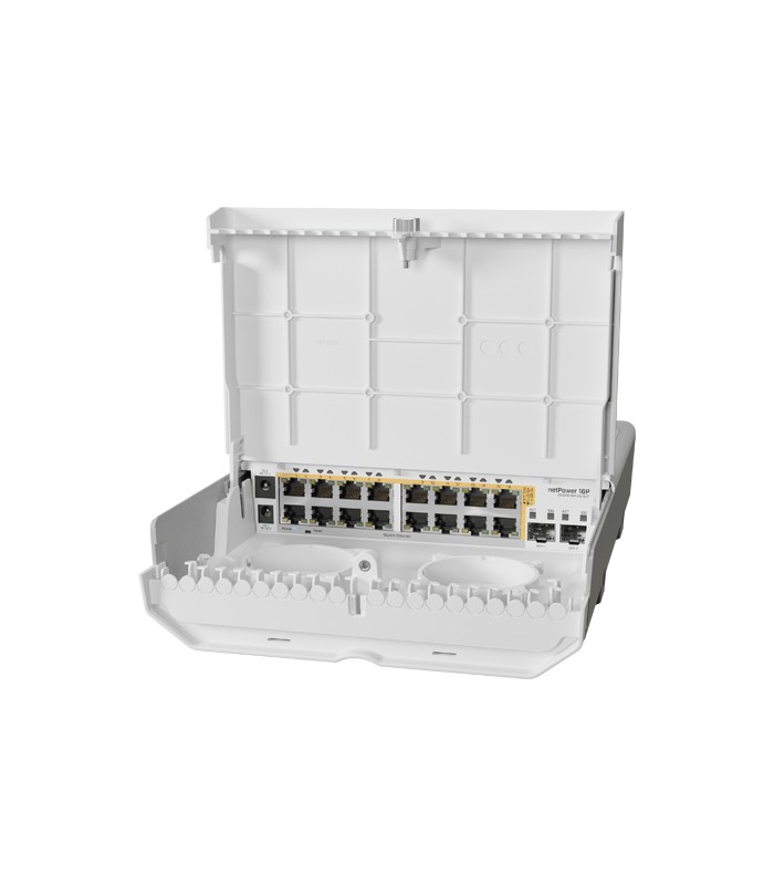 Smart Switch outdoor 16 x Gigabit PoE-Out, 2 x SFP+ - Mikrotik CRS318-16P-2S+OUT